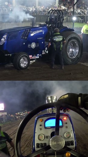 there goes the turbo.. #prostock #propulling #tractorpull