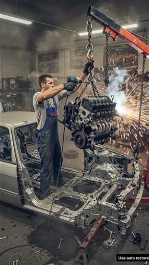 From Scrap to Supercar – Full Transformation 🚗✨#restoration #automobile #shorts #scraptocar