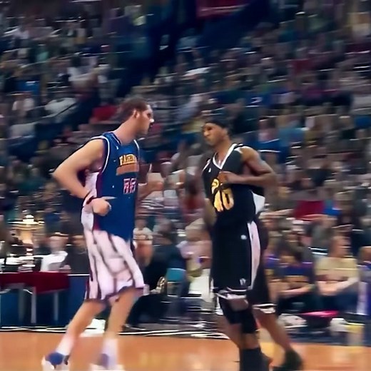 The Tallest Basketball Player In The World🥶#basketball #nba | tallest nba player 8'1