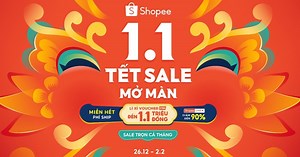 Shopee "chơi lớn" sale trọn tháng, trợ lực người dùng sắm sửa đón Tết