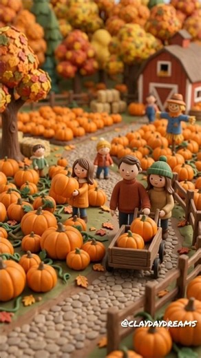 Tiny Autumn Magic 🎃 #asmr #smallworldambience #relaxing #animation