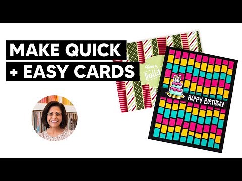 🔴Quick Handmade Holiday Cards Using Paper Craft Scraps!