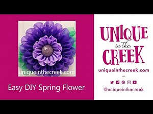 Marigold Petal Purple Deco Mesh Flower Wreath on UITC Large Board