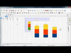 LibreOffice Calc - Afficher le total des colonnes dans un graphique empilé