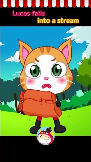 Lucas falls into a stream #Survival #stories #REDMON #forkids