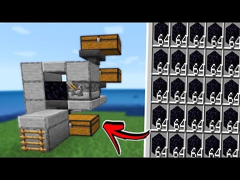 Farm de OBSIDIAN INFINITA no Minecraft Bedrock 1.21 (MCPE, Playstation, XBOX, Switch, PC)