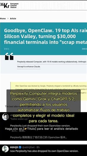 🧐👉 Perplexity Computer: la IA que ejecuta proyectos de principio a fin con varios ... #QixNewsAI