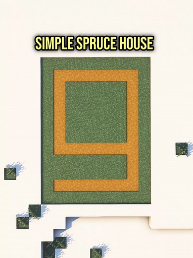 Build a Simple Spruce House in Minecraft Tutorial