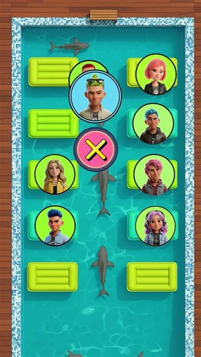 Who Will Be Eliminated First in the Shark Pool? 🦈😱 #SharkChallenge