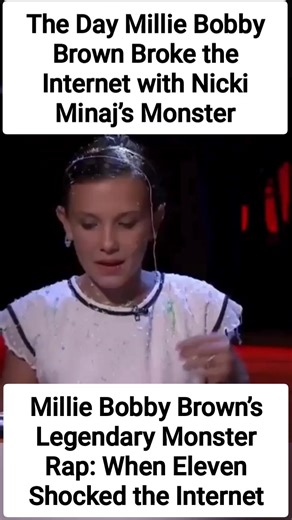 The Day Millie Bobby Brown Broke the Internet with Nicki Minaj’s Monster #milliebobbybrown #nickiminaj #monster #rapper #strangerthings #Netflix | IWMBuzz