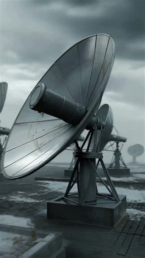 the antenna array is still receiving something. the frequency doesn't match any active satellite.