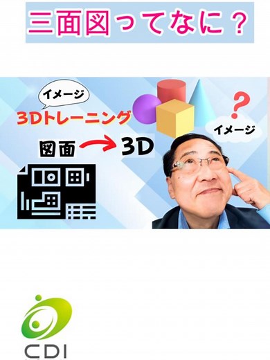 投影図の理解：三面図の解説