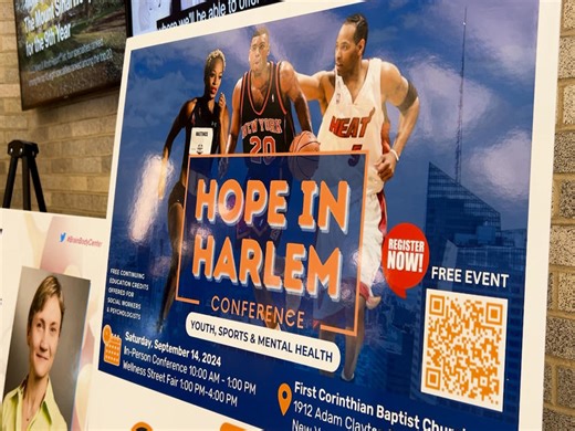HOPE in Harlem Conference will encourage mental health care through sports