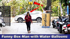 12M views · 374K reactions | Funny Box Man with Water Balloon Prank | Prakash Peswani Prank | | Prakash Peswani | Facebook