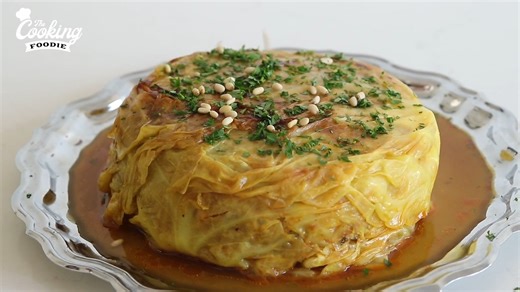 What happens when you turn stuffed cabbage into a cake and slice it like a lasagna