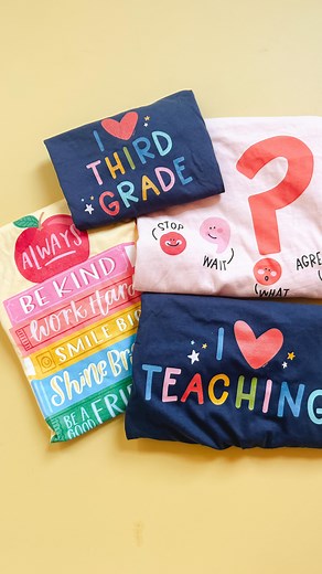 7.1K views · 31 reactions | Calling all teachers! Teacher tees are coming! 珞 And the cutest grade level tees for adults AND kids too! Everything drops this Thursday 6.6! Follow along in my stories this week for details and launch day deals!  #pippipost #teachertshirts #teachergifts | Pippi Post | Facebook