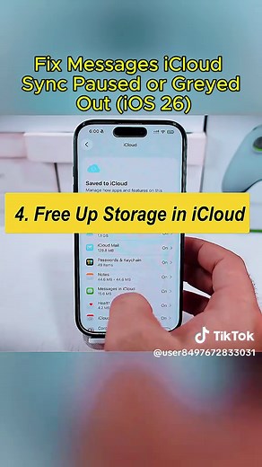 Fix Messages iCloud Sync Paused or Greyed Out (iOS 26)#iOS26 #iCloudSync #FixiCloudSync #MessagesNotSyncing #iOSFix
