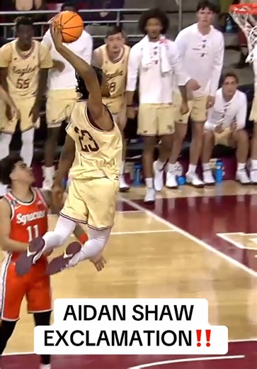 Aidan Shaw's Incredible Dunk at Boston College