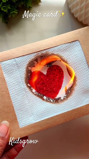 DIY magical Fire CardTISSUESFire birthdaycard #diy #viral #card #birthday #trending #shorts #craft