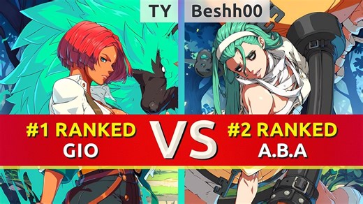GGST ▰ TY (#1 Ranked Giovanna) vs Beshh00 (#2 Ranked A.B.A). High Level Gameplay