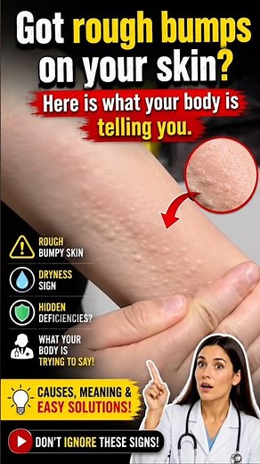 Tiny Bumps on Your Skin? 😱 Your Body Might Be Warning You! | Don’t Ignore This!