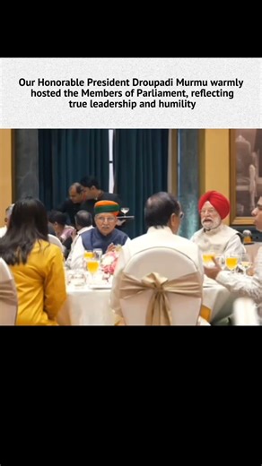 Graceful Moment as President Hosts Members of Parliament 🇮🇳 #shorts