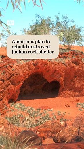 124K views · 1.2K reactions | An ambitious engineering project is underway to build a full-size replica of the Juukan Gorge rock shelter, which was destroyed by Rio Tinto in 2020. Traditional Owners say they know it's not the real thing but recreating it at the original site will provide a sense of belonging.  Nic Perpitch  Veronica Buck ️ Mitchell Edgar | ABC Perth | Facebook