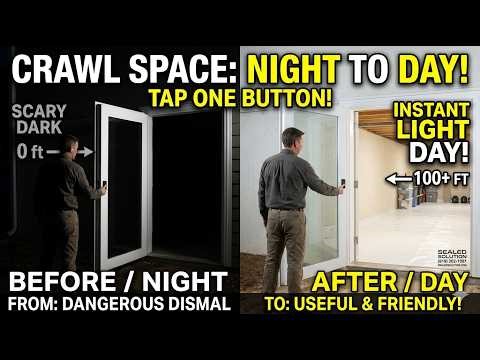 Crawlspaces with LED Lighting