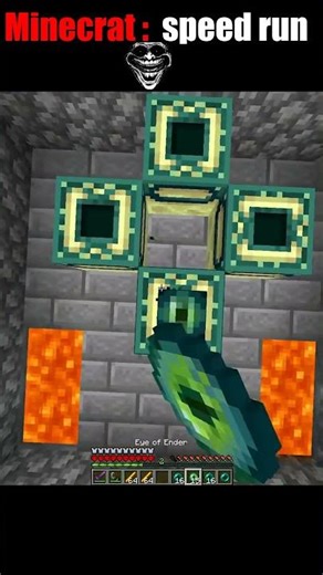 Minecraft most fast speed run 😂😍✔