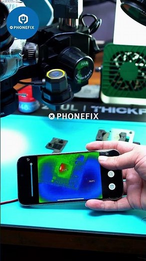 How do thermal cameras improve the efficiency of mobile phone repairs?