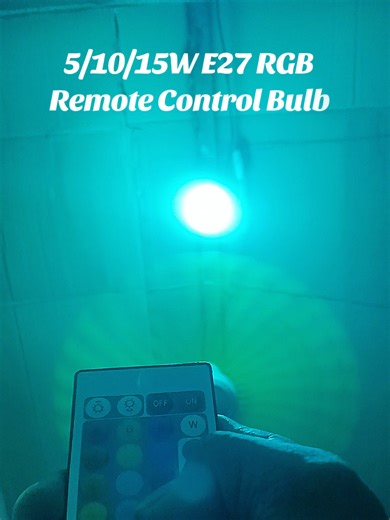 Rgb bulb with Remote Control #rgbbulb #rgb #fyp #remotecontrolbulb #homeimorovement