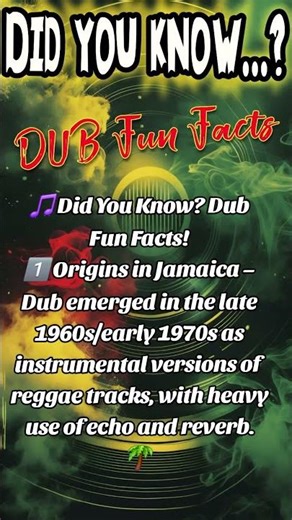 Dubwise... #dub #dubmusic #dubreggae #didyouknow #musictrivia