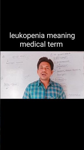 leukopenia meaning medical term #biology #neet #science