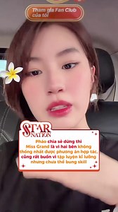 bả kêu bả tập luyện nhiều lắm chứ không phải giỡn hay không nghiêm túc đâu #starnation #phaonorthside #phao #missgrandvietnam