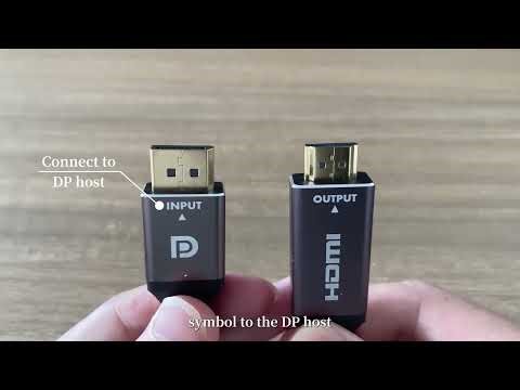 How to connect a computer with only DP port to an HDMI monitor in seconds