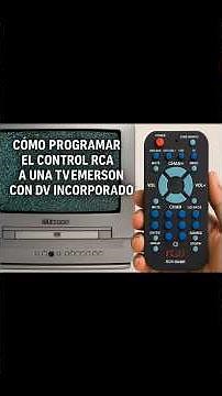 ✨ Cómo programar el control RCA de 4 dígitos para TV EMERSON con DVD integrado ✨