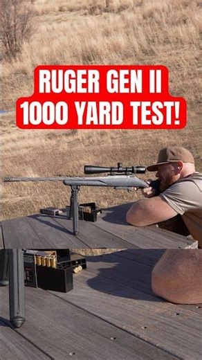 Can I Shoot a 1000 Yard Target with the Ruger American Gen ll!? #shorts #test #ruger