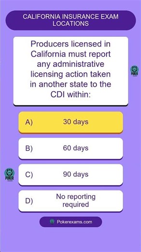 California insurance exam locations