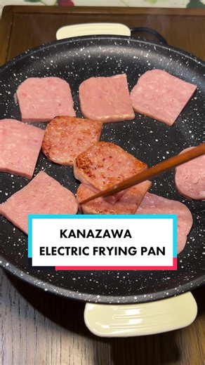 ASMR cooking spam using electric frying pan 👩‍🍳 | spam