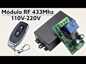 Módulo Relé Rf 433mhz 1 Canal 110v-220v 10a Controle Remoto