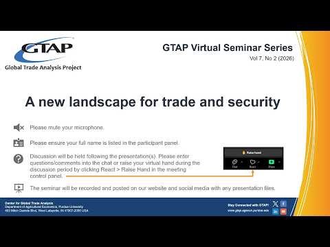 A new landscape for trade and security