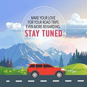 We’re going to be announcing something very exciting. Buckle up and sit tight! #RoadTripsAreGreat | Happy Roads