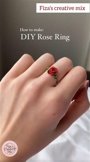 DIY Jewelry Ideas Wire Rose Ring 🌸 | Handmade Ring Tutorial #diy #rose # #myhandmade #craftaddict