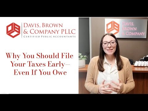 Why You Should File Your Tax Return Early (Even If You Owe) & Sign Form 8879