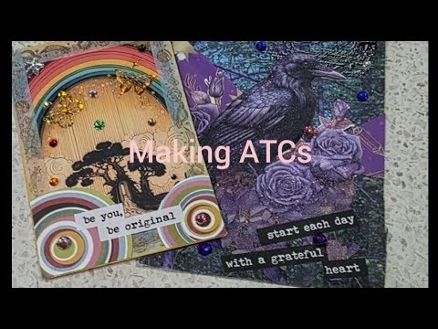 Making Artist Trading Cards (ATCs) for Beginners #artisttradingcards #artjournalling
