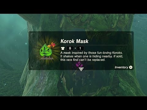 Where to find the Korok Mask Location! The Legend of Zelda Breath of the Wild