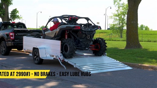 The Aluma Executive 7712H-S-BT shown here also has optional 24" solid sides. Model Weight Bed Size Tires EX7710H-S-TG 685# 77″ x 123″ 14″ EX7710H-S-BT 685# 77″ x 123″ 14″ EX7712H-S-TG 715# 77″ x 142″ 14″ EX7712H-S-BT 715# 77″ x 142″ 14″ https://alumaklm.com/products/executive-series/ex7710h-ex7712h/ https://alumaklm.com/dealer-locator/ #aluminumtrailers #alumalife #aluma #utilitytrailer | Aluma Trailers