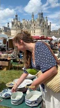 Antique shopping at the largest French castle#vintage #shopping #antique #castle #france #thrifthaul