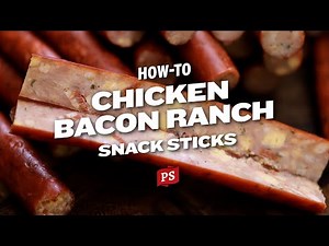 How To Make Chicken Snack Sticks | Chicken Bacon Ranch Snack Stick