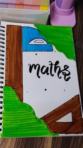 Easy and simple FrontPage Design: Maths💫 #shorts #frontpage #viral #tutorial #aesthetic_huriya